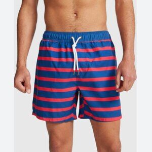 ORTC Port Willunga Stripe Swim Trunks Red & Blue Size XS (28) NWT